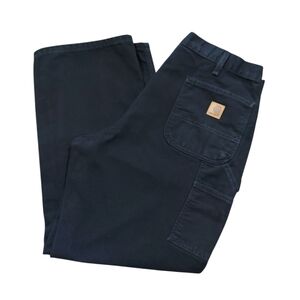 Carhartt Original Dungaree Fit Black Cargo Jeans